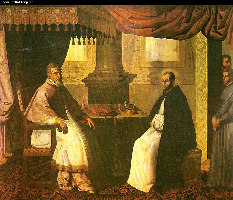 Francisco de Zurbaran st. bruno in conversation with pope urban